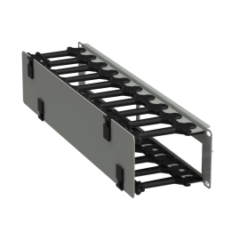 Кабель-органайзер горизонтальный 19", 2U, серый, ITK ZP-CC35-02U-H-R