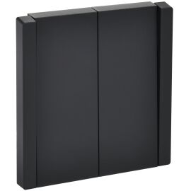 FORTE&PIANO Выключатель 2-клавишный перекрестный 10А FP109 черный IEK