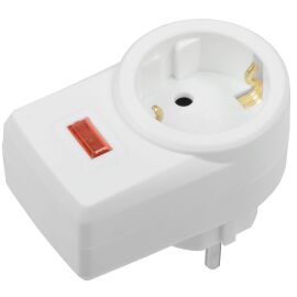 Сетевой фильтр СФ-01 1 место с заземлением 16А/250В белый IEK