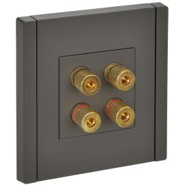 FORTE&PIANO Аудиорозетка 4-местная FP339 серый IEK