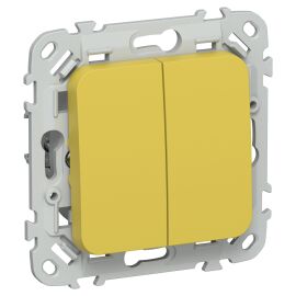 FLITE Выключатель жалюзи 10А ВЖ52-2-0-ФлЖК желтый карри IEK