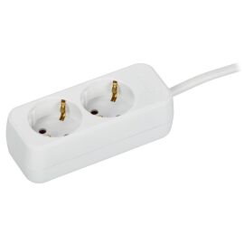 UMA Удлинитель У02 2 места 2P+PE 5м 3х1мм2 10А белый IEK