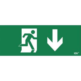 Этикетка самоклеящаяся 240х90мм "Фигура/стрелка вниз" IEK