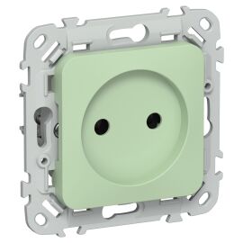 FLITE Розетка без заземления без защитных шторок 10А РС01-0-ФлФ фисташковый IEK
