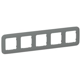 FLITE Рамка 5-местная РУ-5-А-ФлМА мокрый асфальт IEK