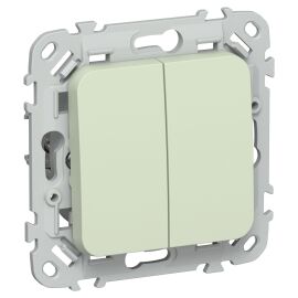 FLITE Выключатель 2-клавишный кнопочный 10А ВС12-2-0-ФлП панг IEK