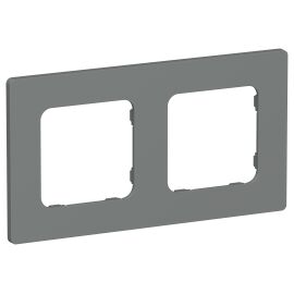 FLITE Рамка 2-местная РУ-2-К-ФлМА мокрый асфальт IEK