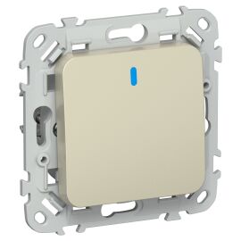 FLITE Выключатель 1-клавишный с индикацией 10А ВС11-1-1-ФлШ шампань IEK