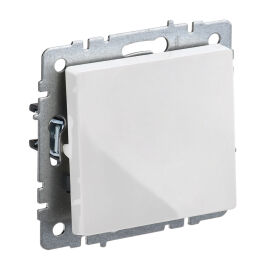 Выключатель 1-клавишный, 10А, белый, IEK BR-V10-0-10-K01-PRO