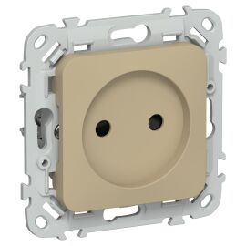 FLITE Розетка без заземления с защитными шторками 10А РСш01-0-ФлХ хаки IEK