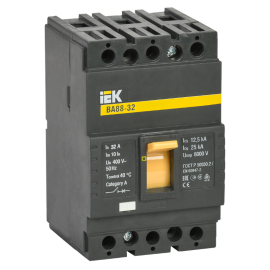 Выключатель автоматический ВА88-32 3Р 32А 25кА, IEK SVA10-3-0032