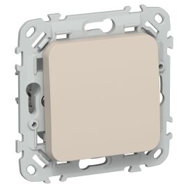 FLITE Выключатель 1-клавишный кнопочный 10А ВС11-2-0-ФлЛ льняной IEK