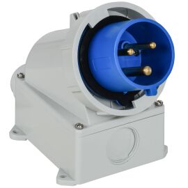 Вилка стационарная ССИ-5232 32А-6ч/220В 2P+PE IP67 IEK