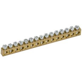 TEKFOR Шина нулевая сечение 6х9 15 отверстий IEK