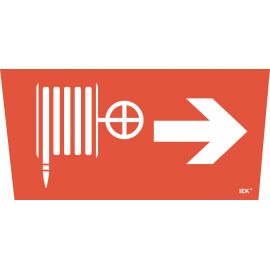 Этикетка самоклеящаяся 310х280мм "Пожарный кран/стрелка направо" IEK