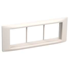 Рамка и суппорт для К.К. "Праймер" на 6 модулей, 60мм, белый, IEK CKK-40D-RSU6-060-K01