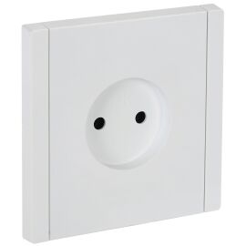 FORTE&PIANO Розетка 1-местная без заземления без защитных шторок винтовое крепление 10А FP218 белый 