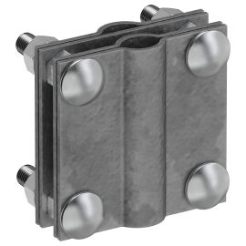 Зажим заземления с разделителем крестообразный стержень-полоса/пруток оцинкованная сталь TD IEK