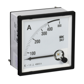 Амперметр Э47 400/5А кл. точн. 1,5 72х72мм, IEK IPA10-6-0400-E