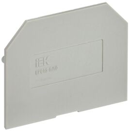 Заглушка для колодки клеммной CTS 6/10мм2 серая IEK