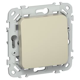 FLITE Выключатель 1-клавишный кнопочный 10А ВС11-2-0-ФлШ шампань IEK