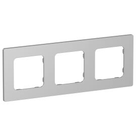 FLITE Рамка 3-местная РУ-3-К-ФлА алюминий IEK