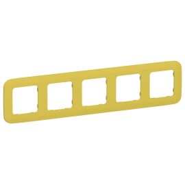 FLITE Рамка 5-местная РУ-5-А-ФлЖК желтый карри IEK