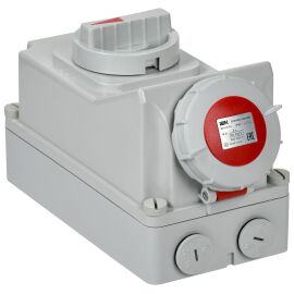 Розетка с механической блокировкой ССИ-815 16А-6ч/380В 3P+PE+N IP67 IEK