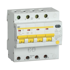 Автомат дифференциальный АД14S 4Р 40А 300мА, IEK MAD13-4-040-C-300