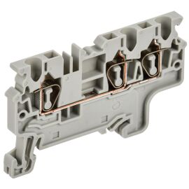 ARMAFIX Клемма пружинная CX2.5-3 2,5мм2 трехконтактная серая IEK