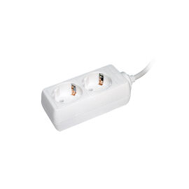 Удлинитель 2 места, 2Р+РЕ/5 м, 3х1мм2, 16А/250В, IEK WYP10-16-02-05-Z-N