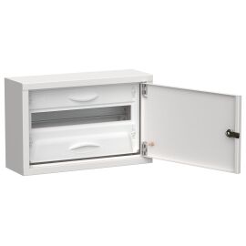 TITAN 5 Корпус металлический ЩРн-18 (1х18) 268х420х140мм IP31 белый (одна дверь) IEK