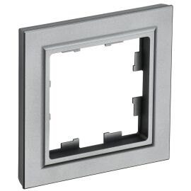 BRITE Рамка 1-местная РУ-1-БрС сталь IEK