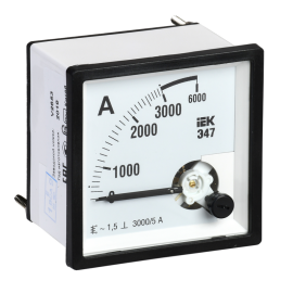 Амперметр Э47 3000/5А кл. точн. 1,5 96х96мм, IEK IPA20-6-3000-E