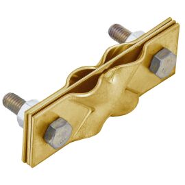 Зажим заземления диагональный полоса/пруток-полоса/пруток латунь IEK