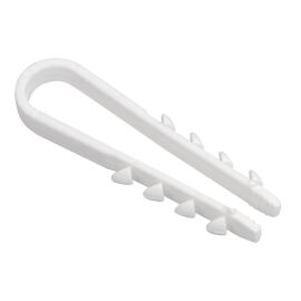 Дюбель хомут 5-10мм нейлон белый (100шт) IEK