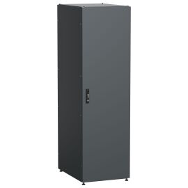 ITK Шкаф серверный 19" 42U 600х800мм одностворчатые глухие двери IP54 черный РФ