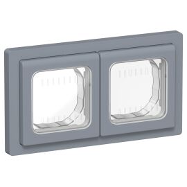 FLITE Рамка 2-местная IP55 Рпро-2-55-ФлМ маренго IEK