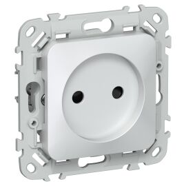 FLITE Розетка без заземления с защитными шторками 10А РСш01-0-ФлЖ жемчуг IEK