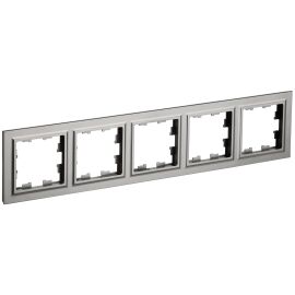 BRITE Рамка 5-местная РУ-5-БрС сталь IEK