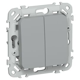 FLITE Выключатель жалюзи 10А ВЖ52-2-0-ФлС серый IEK