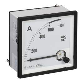 Амперметр Э47 600/5А кл. точн. 1,5 72х72мм, IEK IPA10-6-0600-E