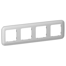 FLITE Рамка 4-местная РУ-4-А-ФлА алюминий IEK