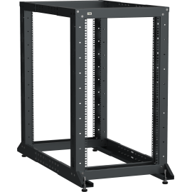 Стойка двухрамная 19", 20U, 600х600-1000мм, чёрная, LINEA F, ITK LF05-20U61-2GM