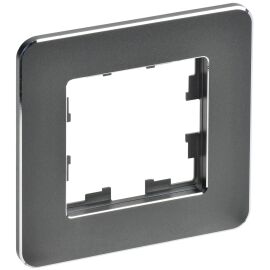 BRITE Рамка 1-местная РУ-1-1-Бр металл титан RE IEK