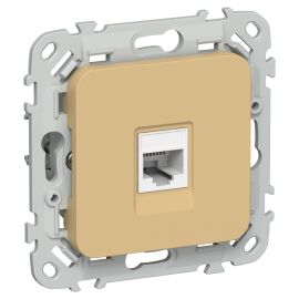 FLITE Розетка компьютерная RJ45 категория 6 UTP РК6-1-0-ФлШм шамуа IEK