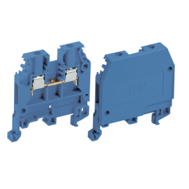 Зажим наборный ЗНИ-2,5мм2 (JXB24А) синий, IEK YZN10-002-K07