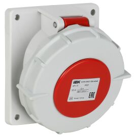 Розетка встраиваемая ССИ-4242 32А-6ч/380В 3P+PE IP67 IEK