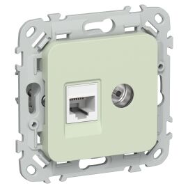 FLITE Розетка 2-местная RJ45/TV категория 5Е UTP РКТВ5е-2-0-ФлП панг IEK