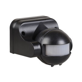 Датчик движения ДД 009, 1100Вт, 180град., 12м, IP44, черный, IEK LDD10-009-1100-002